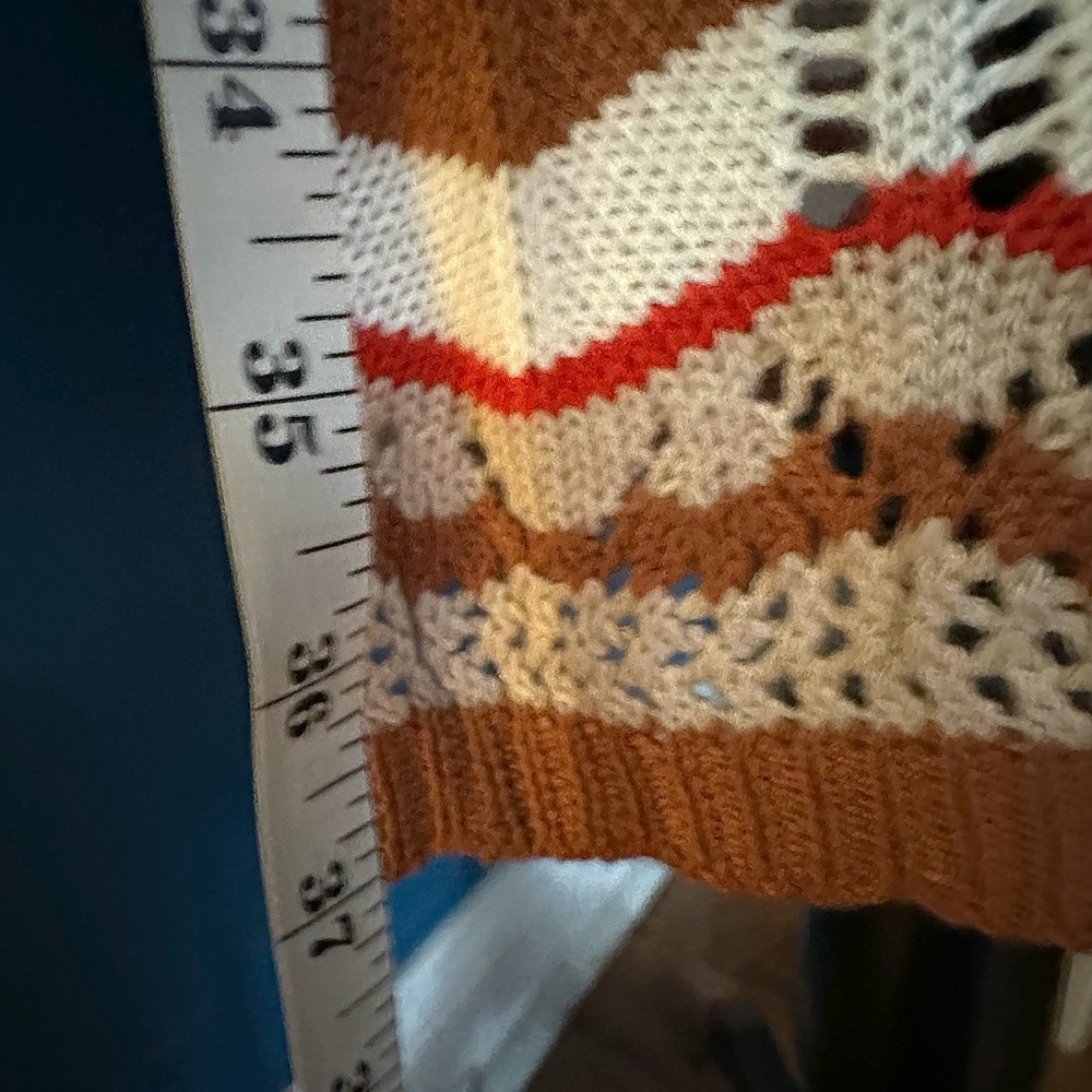 Chic Chevron Knit Dress Ultra Flirt New Some Stretch Large - Picture 5 of 7